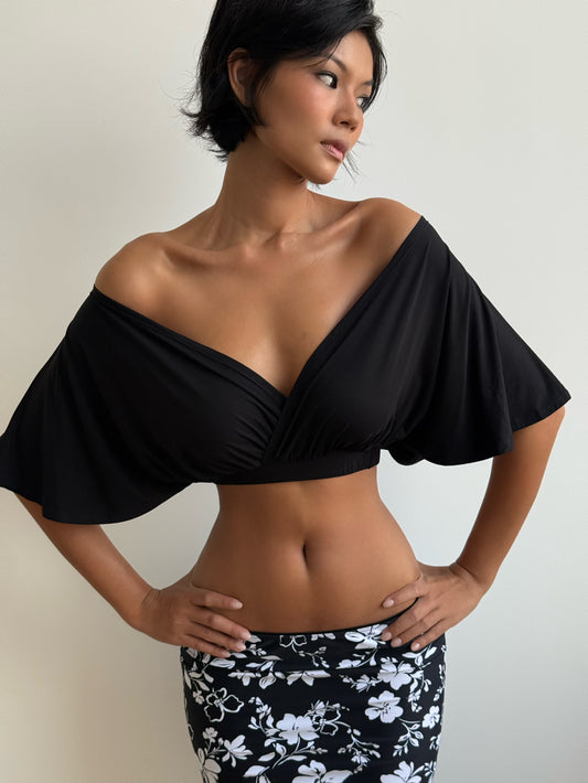 Modal Bat Top - Black