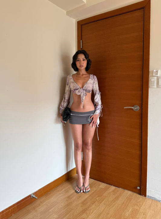 Offline Muse Tie Top - Lilac