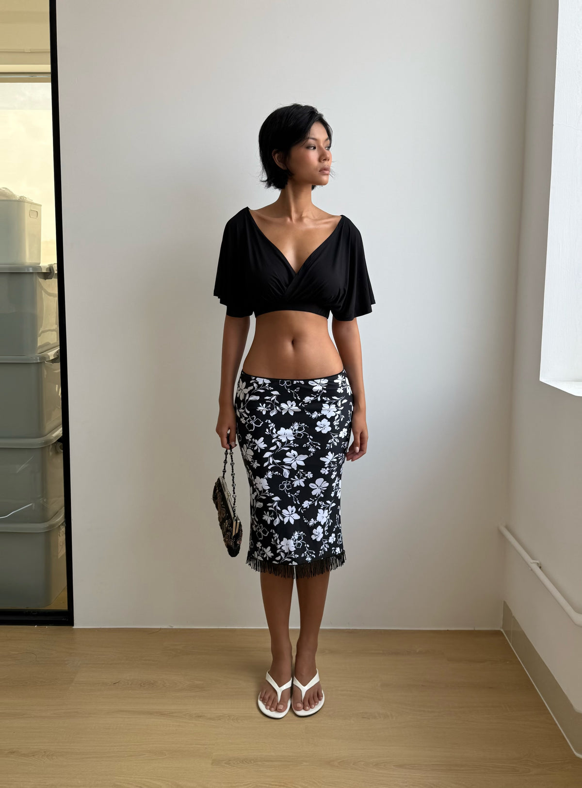 Modal Bat Top - Black