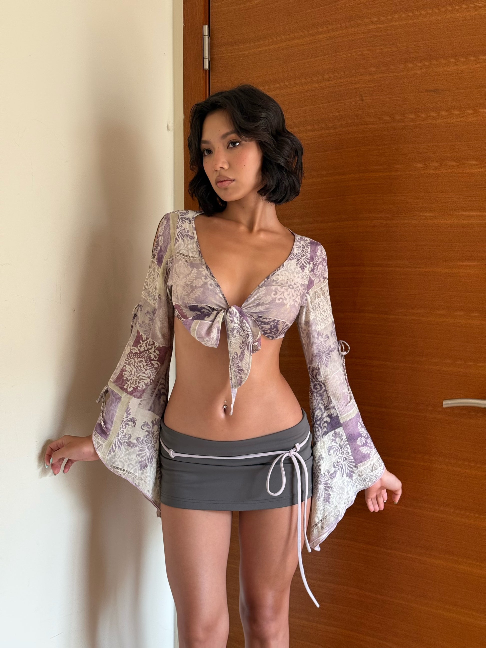 Offline Muse Tie Top - Lilac