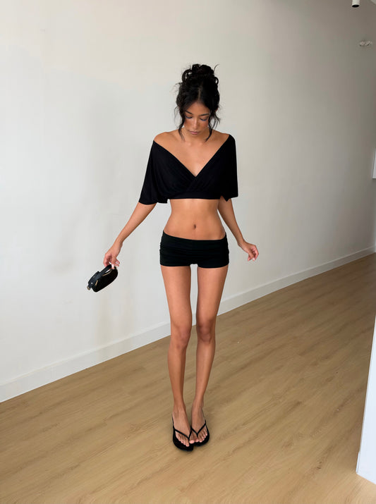 Modal Bat Top - Black