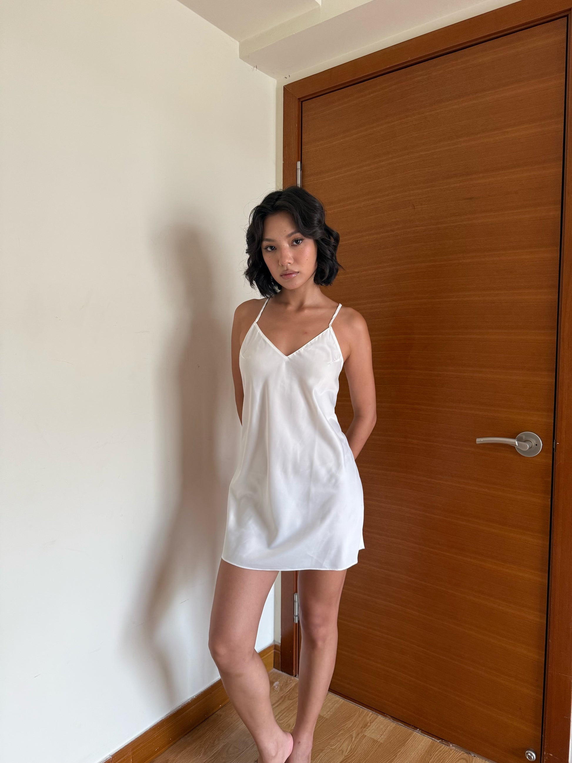 Silk Sleep Dress - White