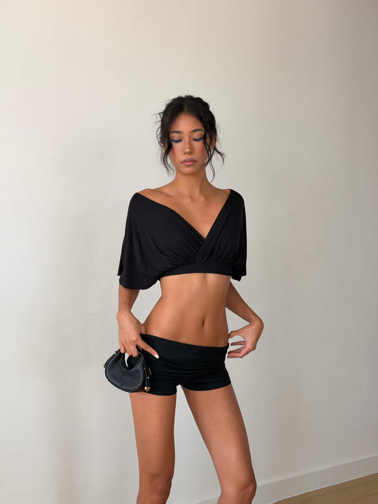 Modal Bat Top - Black