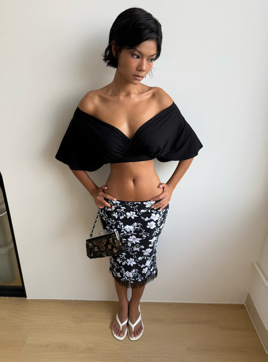 Modal Bat Top - Black