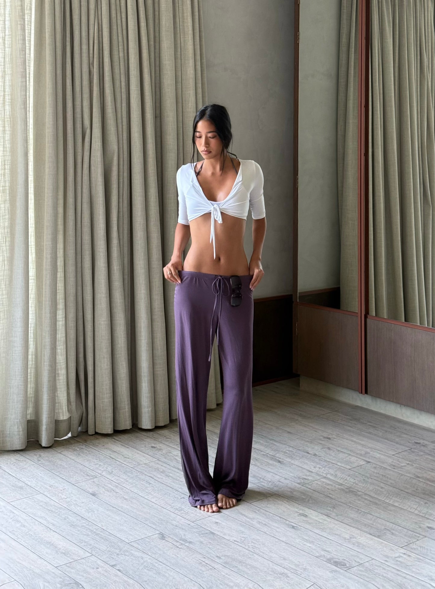 Modal So Comfy Pants - Plum