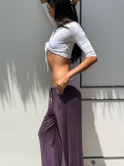 Modal So Comfy Pants - Plum